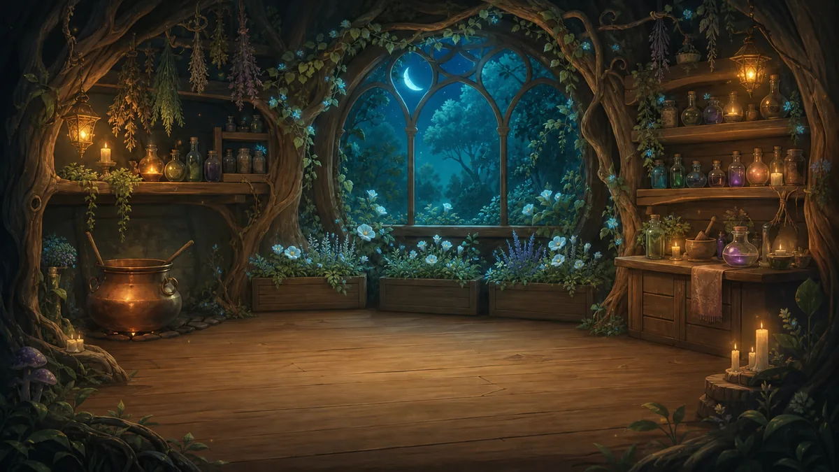 The workshop under moonlight